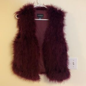Maribou feather vest